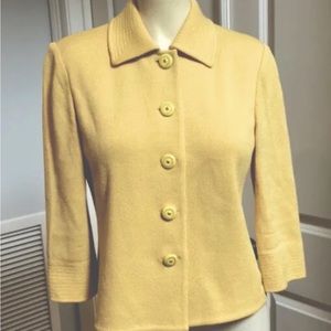 Vintage St. John Yellow Blazer Size 6